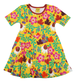 Jurk / Dress skaterdress DUNS Sweden, Autumn Flowers Yellow 92 of 128