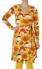 Dress LS wrap Ladies, Duns Sunflower Yellow