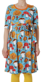 Dress LS with scooped neck Ladies, Duns Sunflower blue