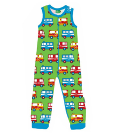 Playsuit, Crawler Naperonuttu, Alarm Cars Green Stretch Frotte 62 of 74