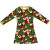 Jurk / Dress LS DUNS Sweden, Autumn Flowers brown