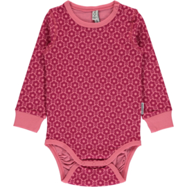 Romper / body LS Maxomorra, Flower mono