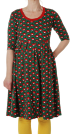 Dress LS with scooped neck Ladies, Duns Radish Charcoal