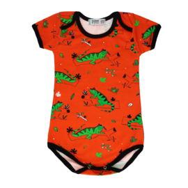 Romper Body SS Raspberry Republic,  Ignocio the guana Red 56-62