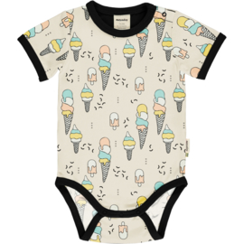 Romper Bodysuit SS Meyadey by Maxomorra, Ice cream confetti