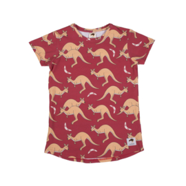 T-shirt Mullido, Kangaroo red