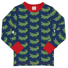 T-shirt long / longsleeve Maxomorra, Crocodile