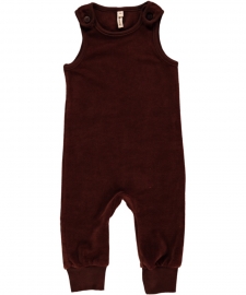 Playsuit Velours Maxomorra, Dark Brown 50