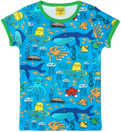 T-shirt DUNS Sweden, Sealife blue 104