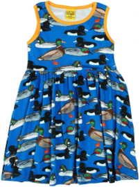 Jurk / sleeveles dress, gathered skirt,  DUNS Sweden, Duck Pond navy 92 of 116