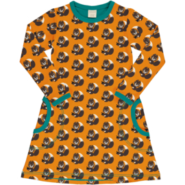 Jurk / Dress LS  Maxomorra, Squirrel