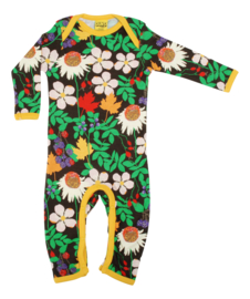 Jumpsuit DUNS Sweden, Autumn Flowers Brown