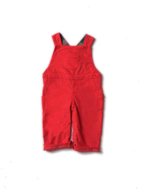 Dungeree, overall Little Green Radicals, Red classic Corduroy met lining! 18-24mnd, 92