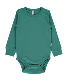 Romper / body LS Maxomorra, Green petrol 50-56 of 62-68