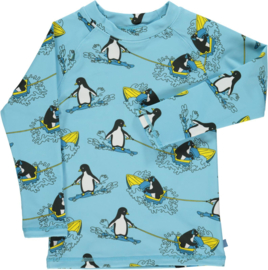 UV swimshirt Smafolk, Surf Penguin Air blue