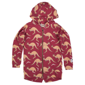 Hoodie Mullido, Kangaroo red