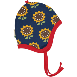 Muts, hat helmet velour Maxomorra, Sunflower