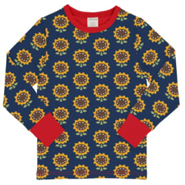 T-shirt long / longsleeve Maxomorra, Sunflower 98-104 of 110-116