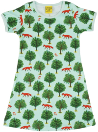 Jurk / Dress  short sleeves DUNS Sweden, Fox and tree 92 of 98