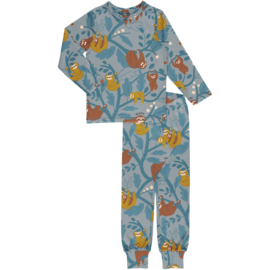 Pyjama Set LS Meyadey by Maxomorra, Sleepy Sloth 122/128