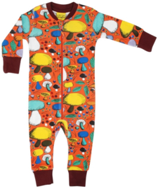 Jumpsuit/ Zipsuit DUNS Sweden,  Mushroom Forest Dark orange 74