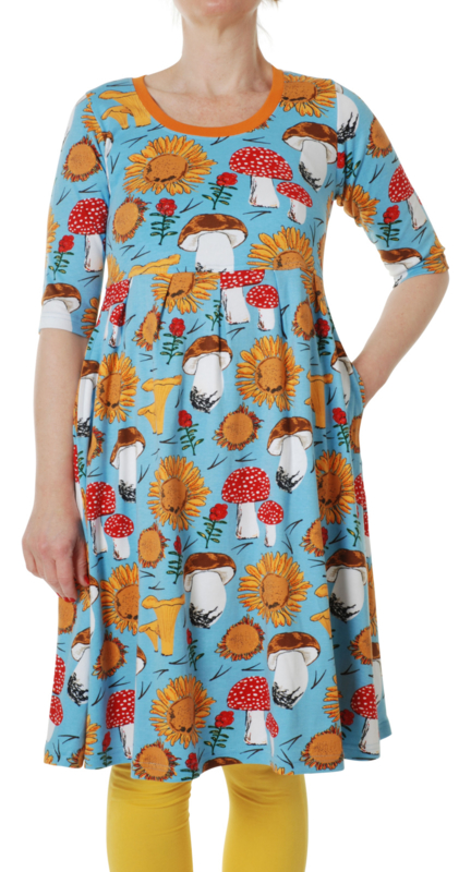 Dress LS with scooped neck Ladies, Duns Sunflower blue