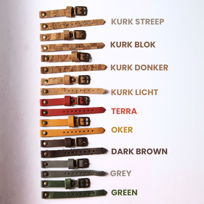 Bandjes los SMALL Leer & Kurk (dames)