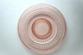 Gebakschaal - Koordrand - Roze Glas
