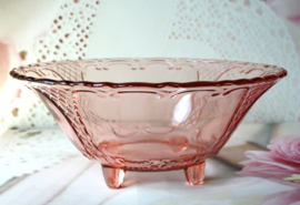 Schaal - Guirlande - Roze Glas