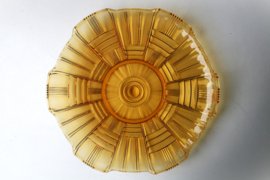 Gebakschaal - Art Deco Stijl - Amber