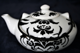 Theepot - Japanse Stijl - Zwart-Wit