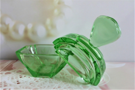 Kaptafelschaaltje - Groen Glas