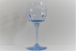 Wijnglas - Art Deco - Blauw