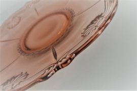 Gebakschaal - Guirlande - Roze Glas