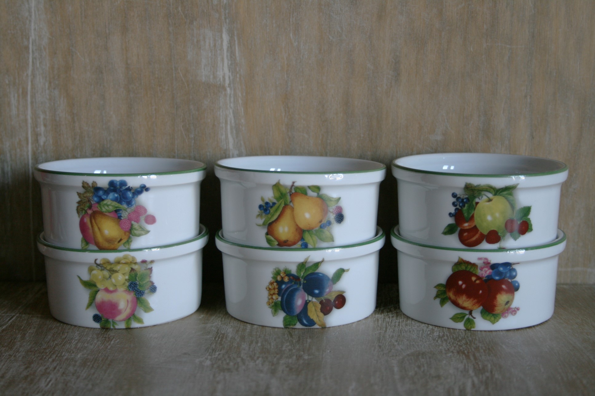 Merkloos - Set Souffléschaaltjes - Fruit