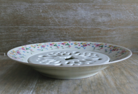 KPM - Royal Ivory - Irene - Schaal - Rond met Afdruiprooster