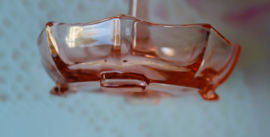 Bijouterieschaaltje - Roze Glas