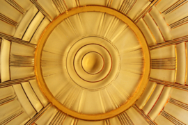 Gebakschaal - Art Deco Stijl - Amber