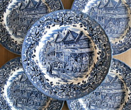 Royal Tudor Ware - Dinerbord - Blauw