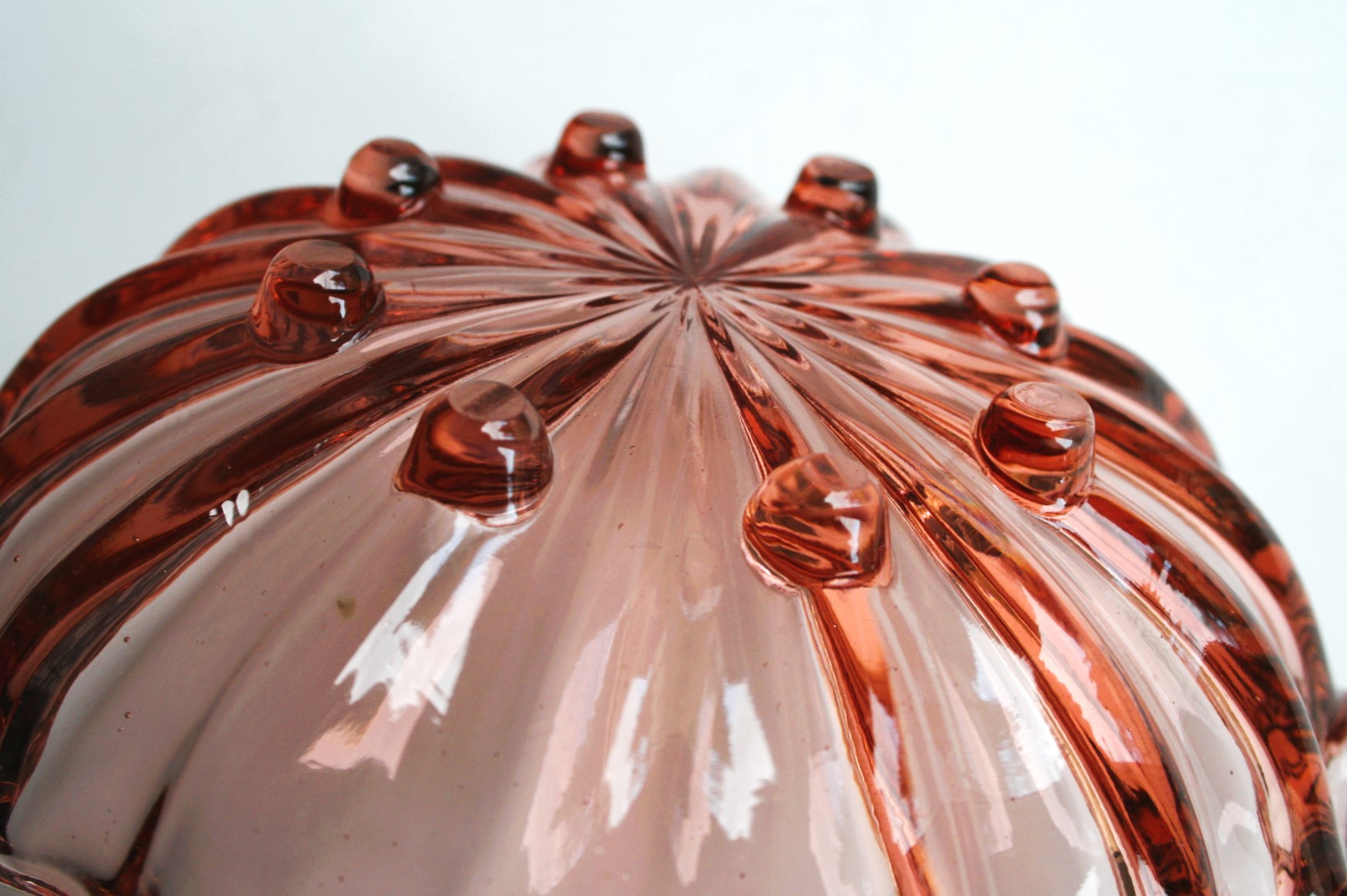 Schaaltje - Kraagrand - Roze Glas