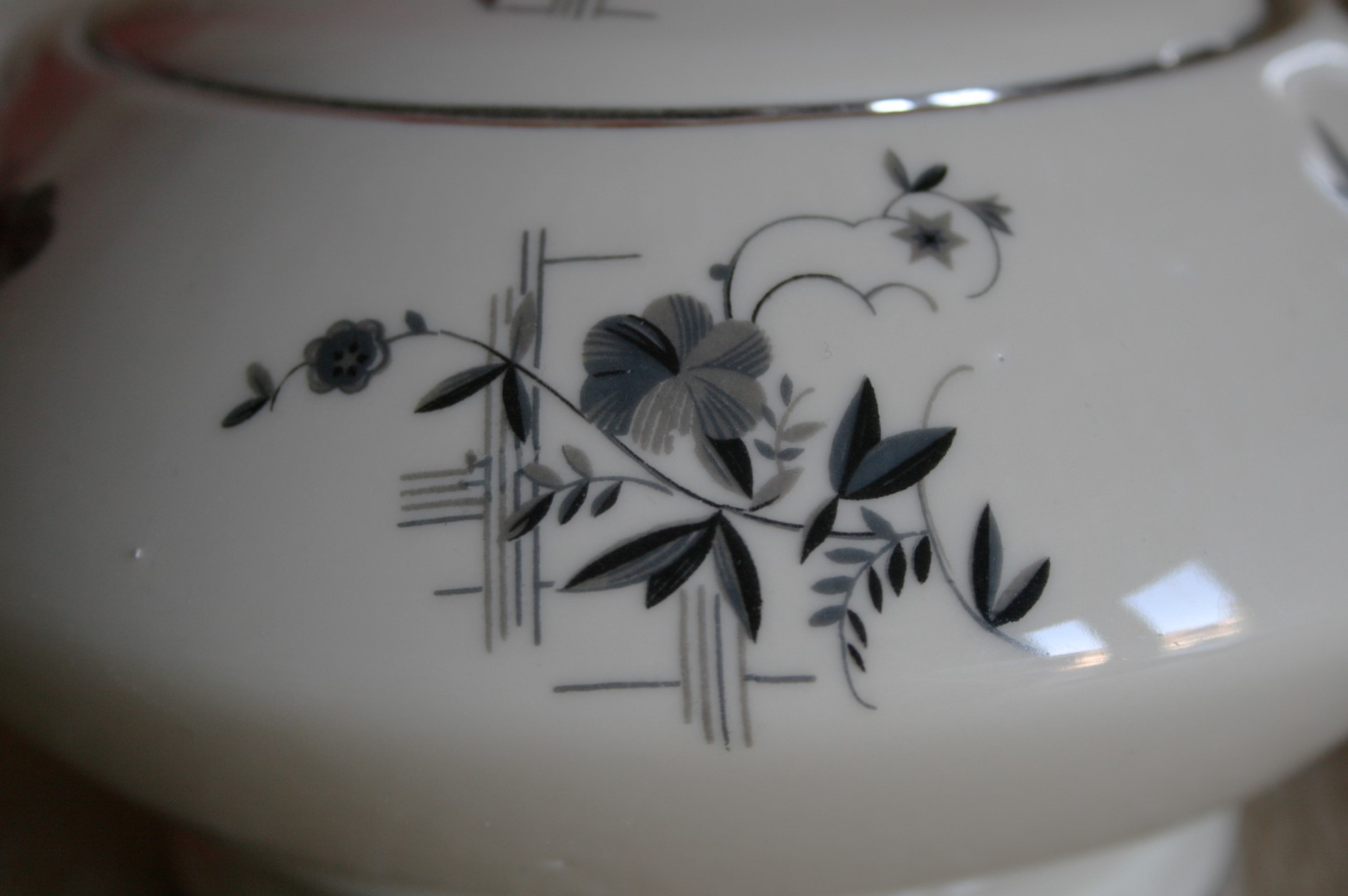 Tsjecho-Slowakije - H & C - Theepot - Art Deco Stijl