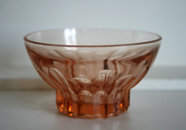 Dessertschaaltje - Bloem - Roze Glas