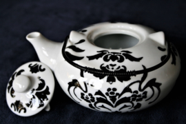 Theepot - Japanse Stijl - Zwart-Wit