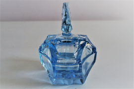 Kaptafelschaaltje - Blauw Glas