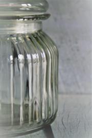 Voorraadpot - Glas - Ribbel