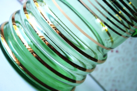Sapset - Groen Glas - Antieke Set
