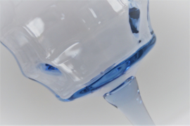 Wijnglas - Art Deco - Blauw