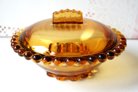 Koekschaal - Amber Glas