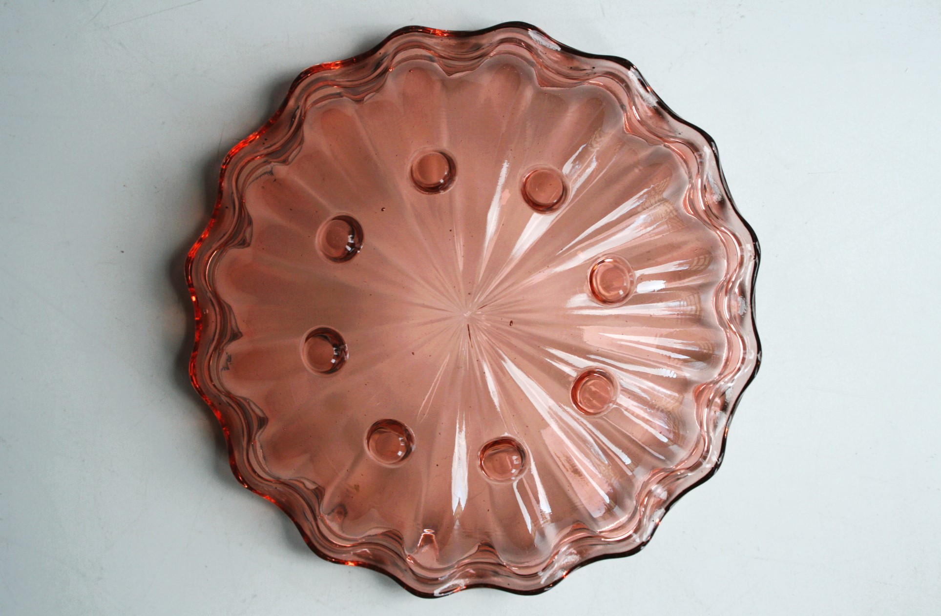 Schaaltje - Kraagrand - Roze Glas