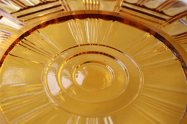 Gebakschaal - Art Deco Stijl - Amber